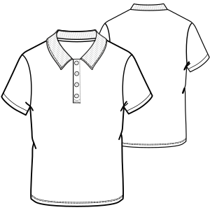 Fashion sewing patterns for MEN T-Shirts Polo 9120